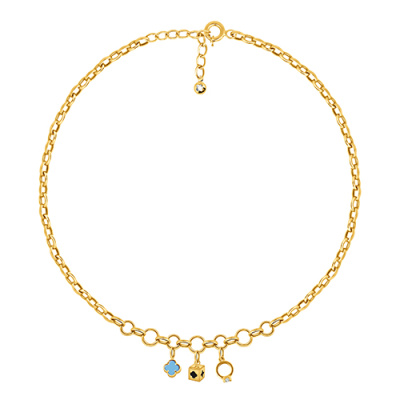 Колье арт. ПАНДМК 2-7-36-Ж, Золото 585