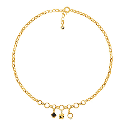 Колье арт. ПАНДМК 2-7-66-Ж, Золото 585