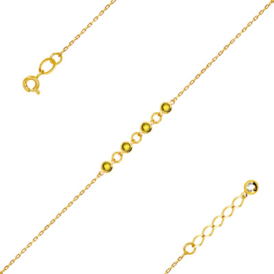 Браслет арт. ЦОФ4Б 4-12-Ж, Золото 585 Без эмали