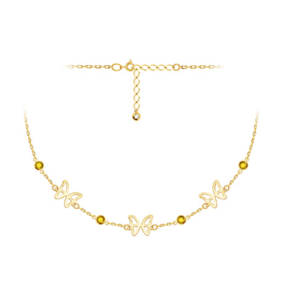 Колье арт. ЦОФЕ1К 3-12-9-Ж, Золото 585 Без эмали