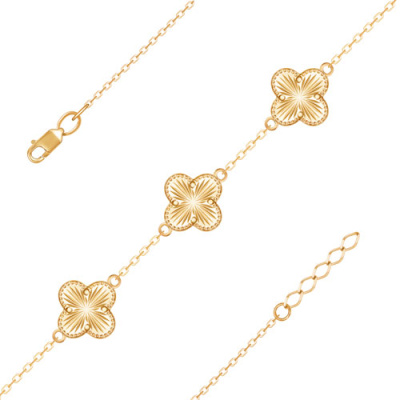 Браслет арт. ЦВБ 21-18-Ж, Золото 585