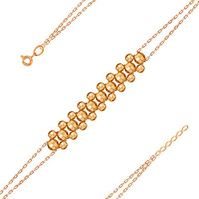 Браслет арт. ШБД 1-2-3, Золото 585