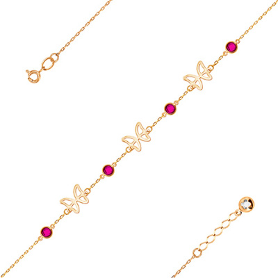 Браслет арт. ЦОФЕ1Б 13-11-9, Золото 585 Без эмали