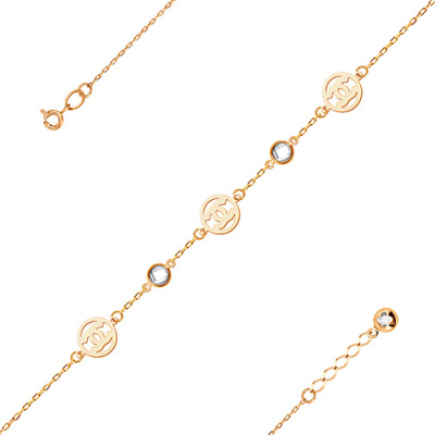 Браслет арт. ЦОФЕ1Б 12-1-3, Золото 585 Без эмали