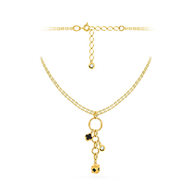 Колье арт. ПАНДЦ1К 15-19-66-Ж, Золото 585