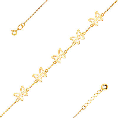 Браслет арт. ЦБЕ1 5-9-Ж, Золото 585 Без эмали