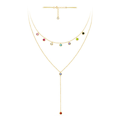 Колье арт. ЦОФДК 2-Р-Ж, Золото 585 Без эмали