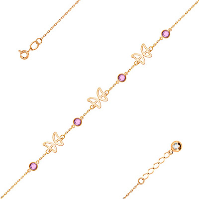 Браслет арт. ЦОФЕ1Б 13-9-9, Золото 585 Без эмали