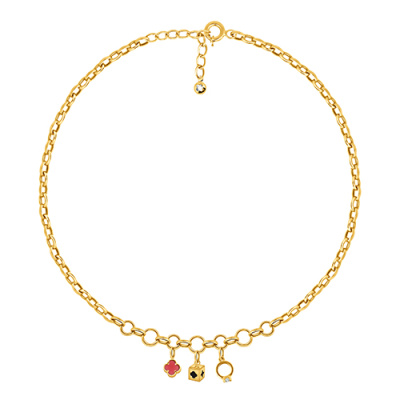 Колье арт. ПАНДМК 2-7-26-Ж, Золото 585