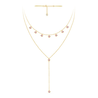 Колье арт. ЦОФДК 2-9-Ж, Золото 585 Без эмали