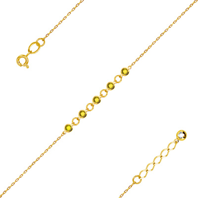 Браслет арт. ЦОФ5Б 4-12-Ж, Золото 585 Без эмали