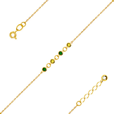 Браслет арт. ЦОФ4БР 4-4-12-Ж, Золото 585 Без эмали