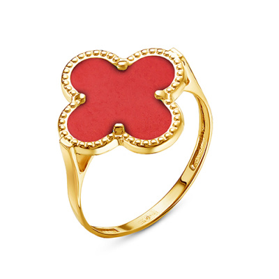 Кольцо арт. ТКВП 15-2-Ж, Золото 585