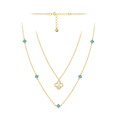 Колье арт. ЦВКПР 11-58-5-3-Ж, Золото 585