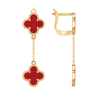 Серьги арт.СВВП 22-2-Ж, Золото 585