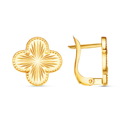 Серьги арт.СВ 15-18-Ж, Золото 585